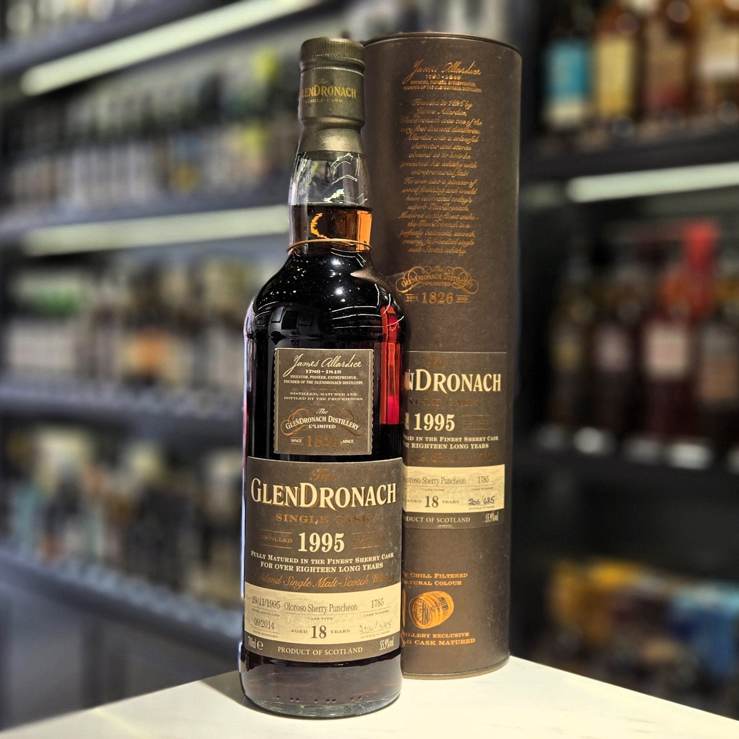 GlenDronach 18 Year Old 1995-2014 Oloroso Sherry Puncheon (Cask #1785) Single Malt Scotch Whisky