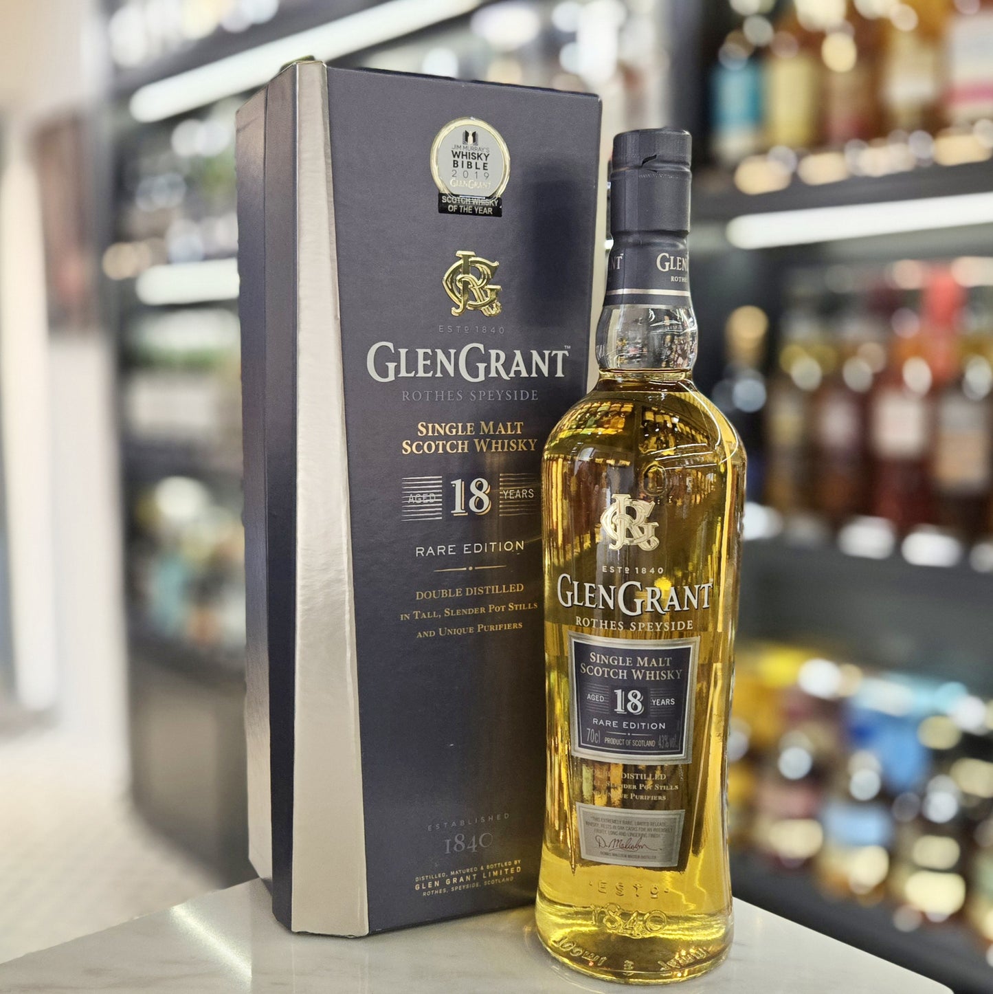 Glen Grant 18 Year Old Rare Edition Single Malt Scotch Whisky (Old Bottled)
