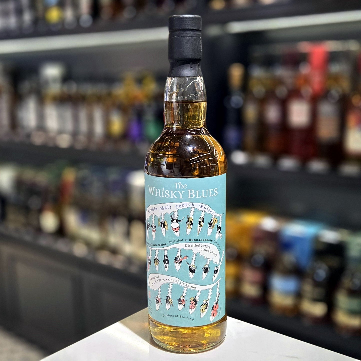 The Whisky Blues Bunnahabhain Moine 8 Year Old Single Malt Scotch Whisky