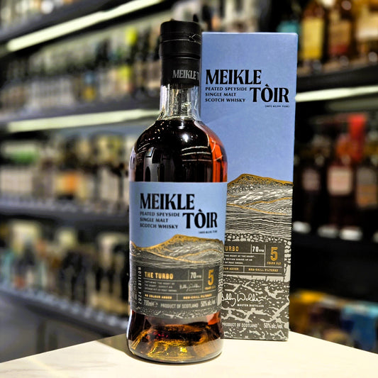 Meikle Toir The Turbo 5 Year Old Peated Speyside Single Malt Scotch Whisky