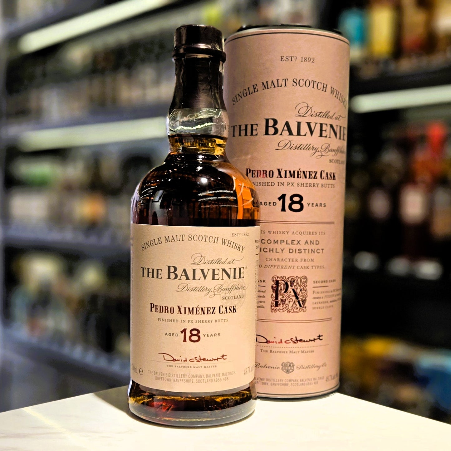 Balvenie 18 Year Old Pedro Ximenez Cask Finished Single Malt Scotch Whisky