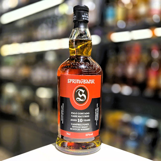 Springbank 10 Year Old Sherry Wood Palo Cortado Cask Matured Single Malt Scotch Whisky