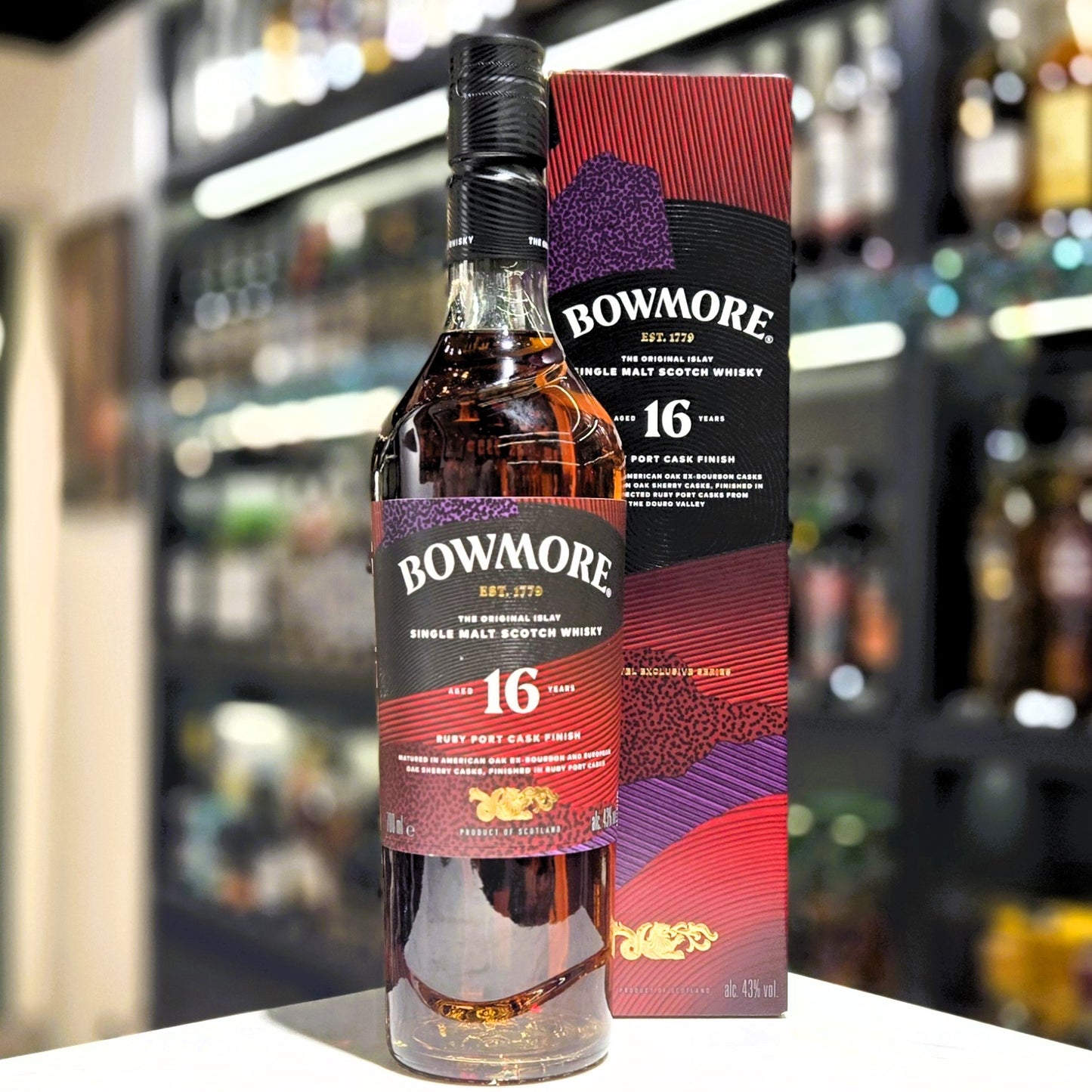 Bowmore 16 Year Old Ruby Port Cask Finish Single Malt Scotch Whisky