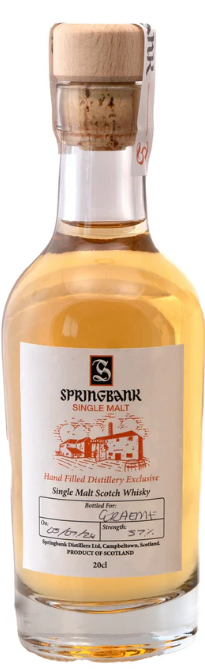 Springbank Hand Filled Distillery Exclusive Single Malt Scotch Whisky (200ml)
