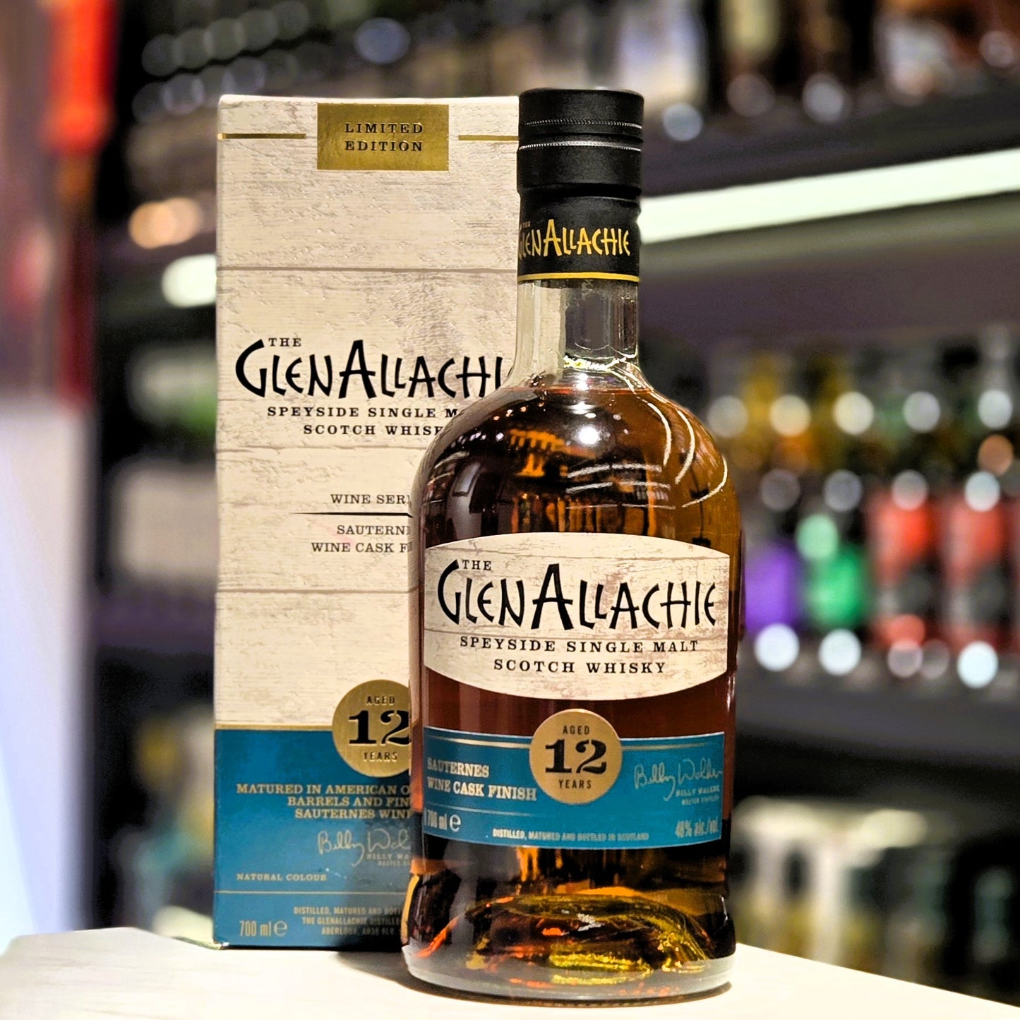 GlenAllachie 12 Year Old Sauternes Wine Cask Finish Single Malt Scotch Whisky