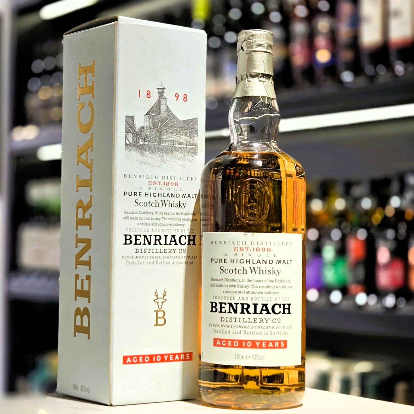 Benriach 10 Year Old Single Malt Scotch Whisky (1L)