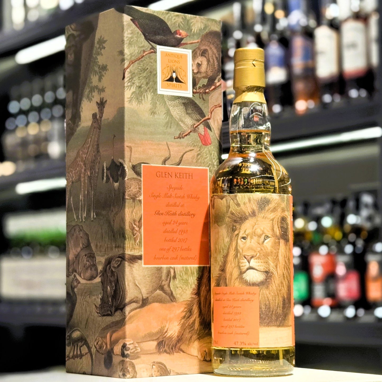 Antique of Lions Glen Keith 24 Year Old (1993-2017) Single Malt Scotch Whisky