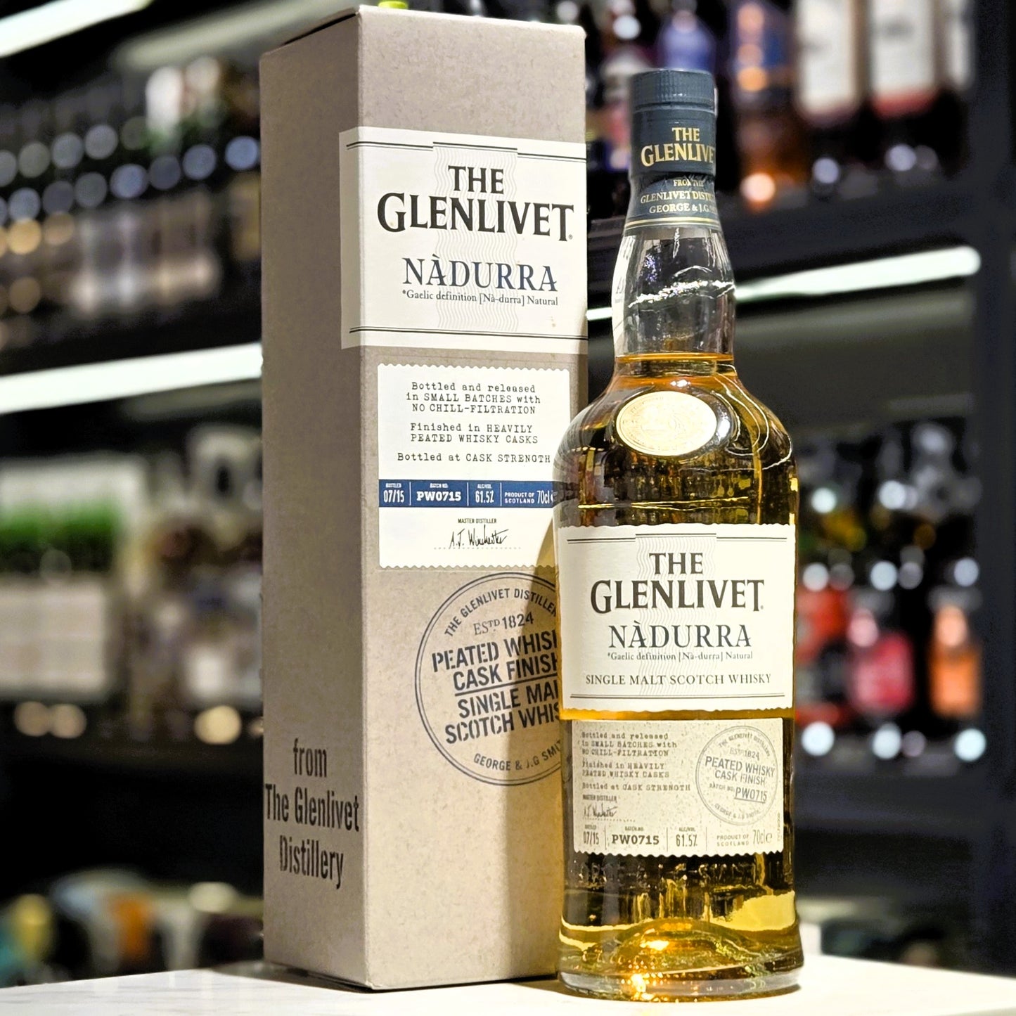Glenlivet Nadurra Peat Whisky Cask Finish Single Malt Scotch Whisky