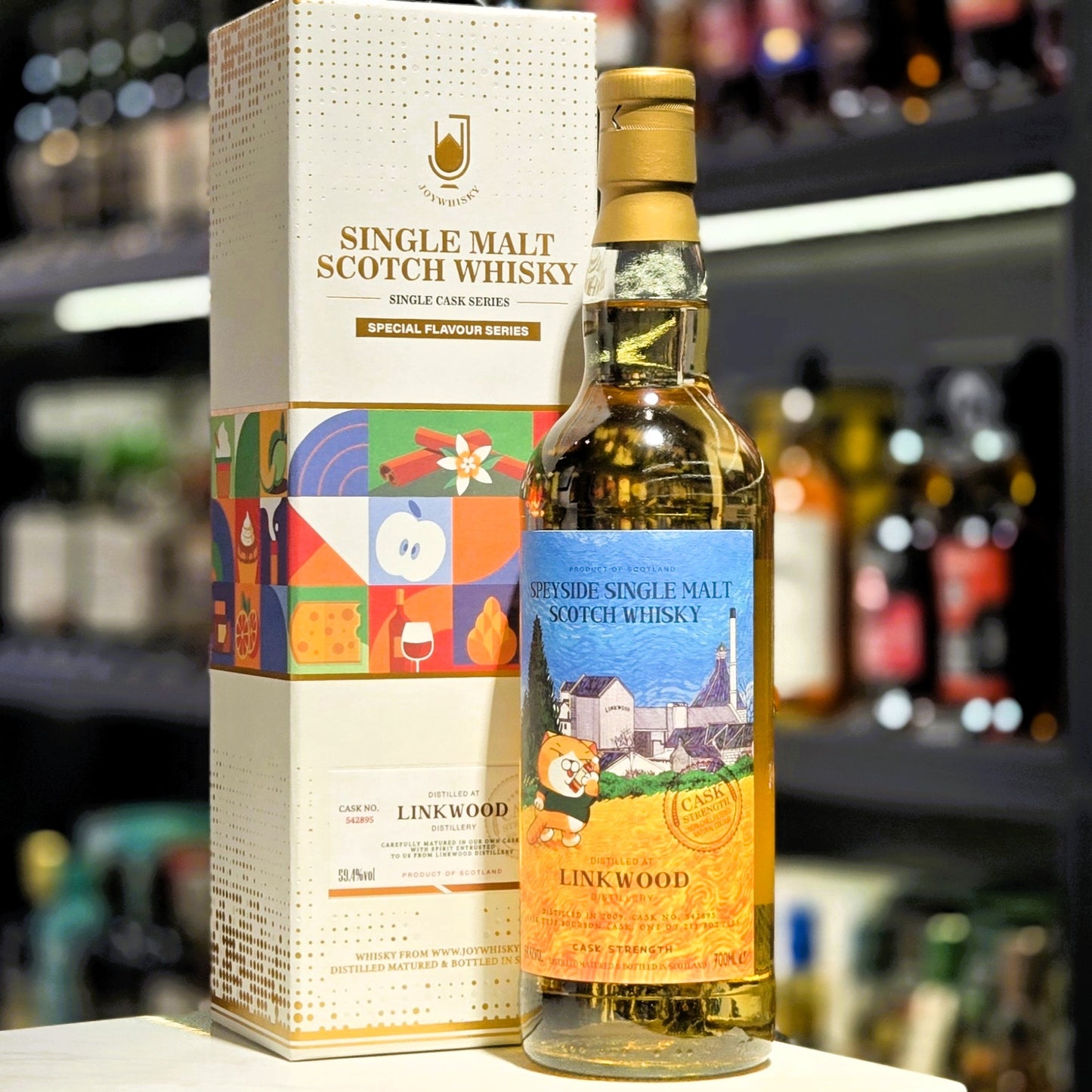 Joywhisky Linkwood 12 Year Old Single Cask (Cask #542895) Single Malt Scotch Whisky