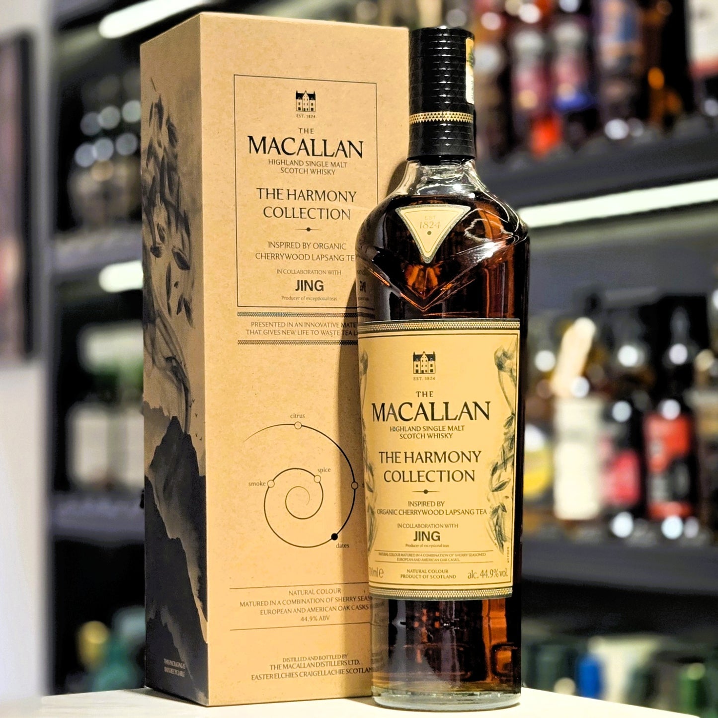 Macallan Harmony Collection Inspired by Organic Cherrywood Lapsang Tea Single Malt Scotch Whisky