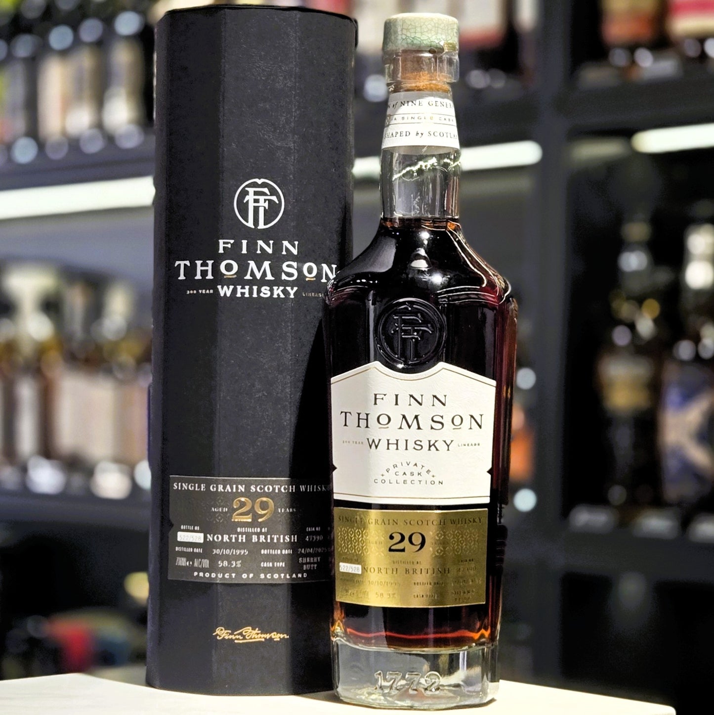 Finn Thomson North British 29 Year Old Sherry Butt Single Grain Scotch Whisky