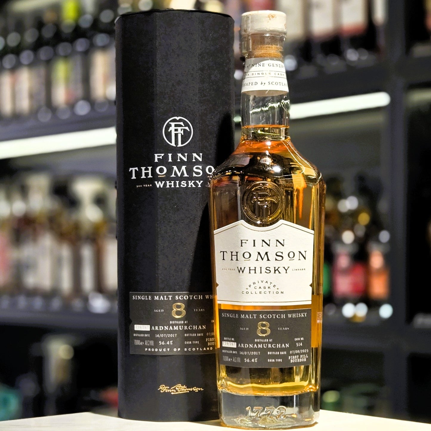 Finn Thomson Ardnamurchan 8 Year Old First Fill Bourbon Single Malt Scotch Whisky