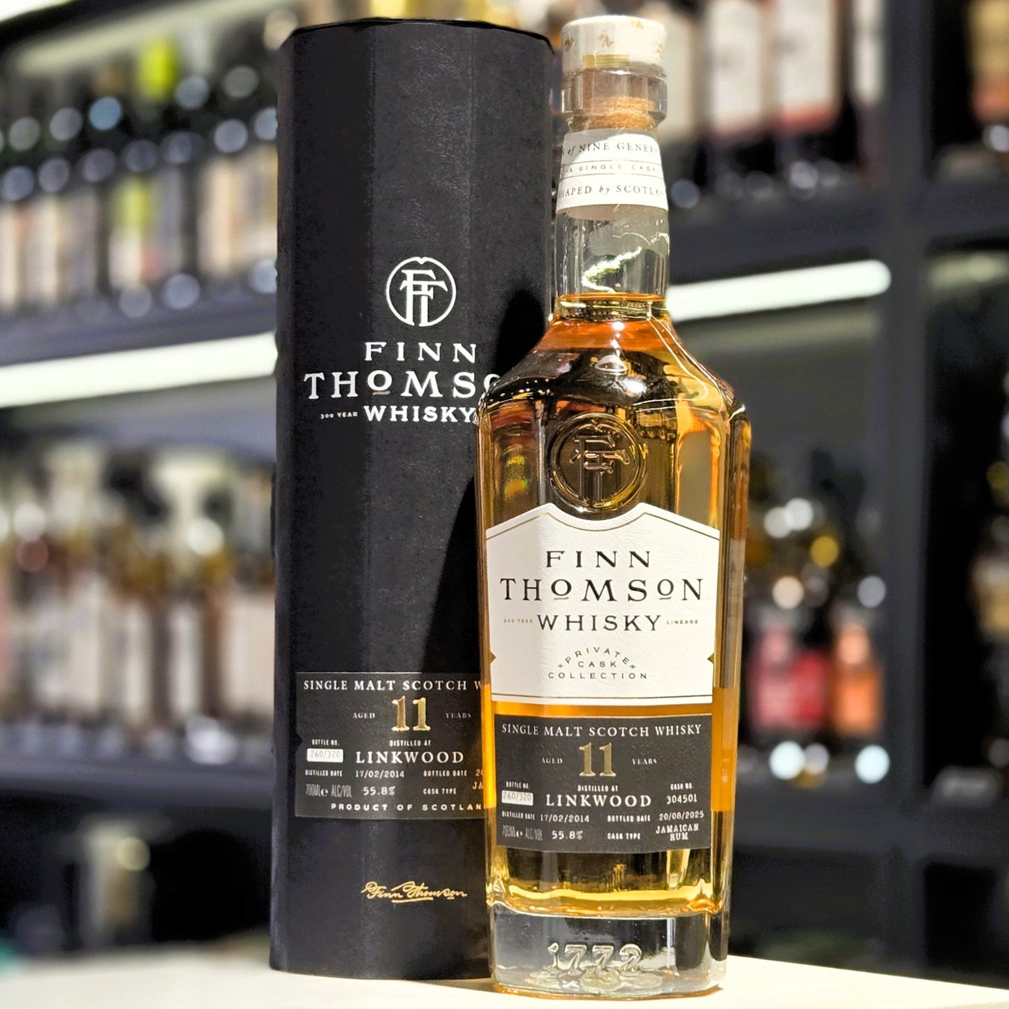 Finn Thomson Linkwood 11 Year Old Jamaican Rum Finish Single Malt Scotch Whisky