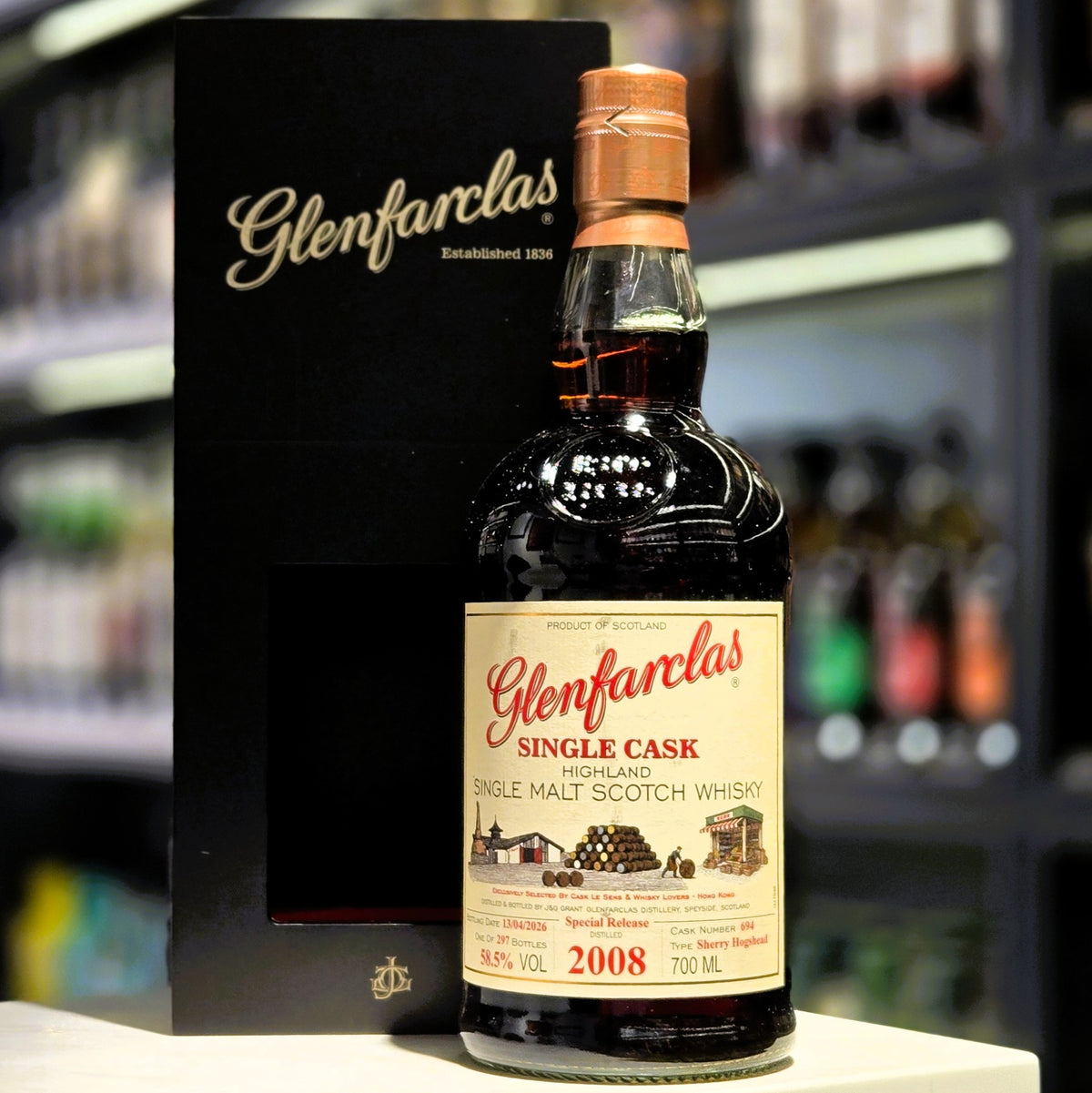 Glenfarclas 18 Year Old (2008-2026) Single Cask Single Malt Scotch Whisky (Exclusively Selected by Cask Le Sens & Whisky Lovers HK)