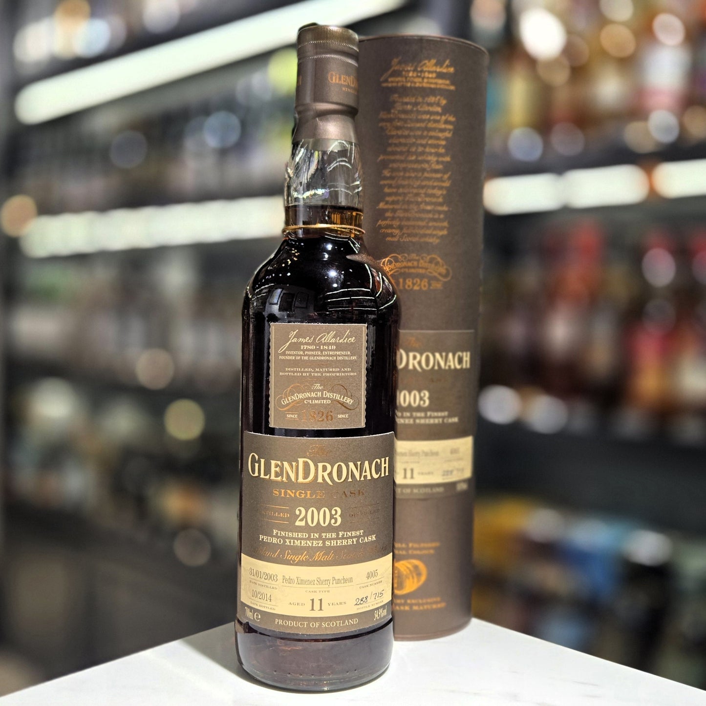 GlenDronach 11 Year Old 2003-2014 PX Sherry Puncheon (Cask #4005) Single Malt Scotch Whisky