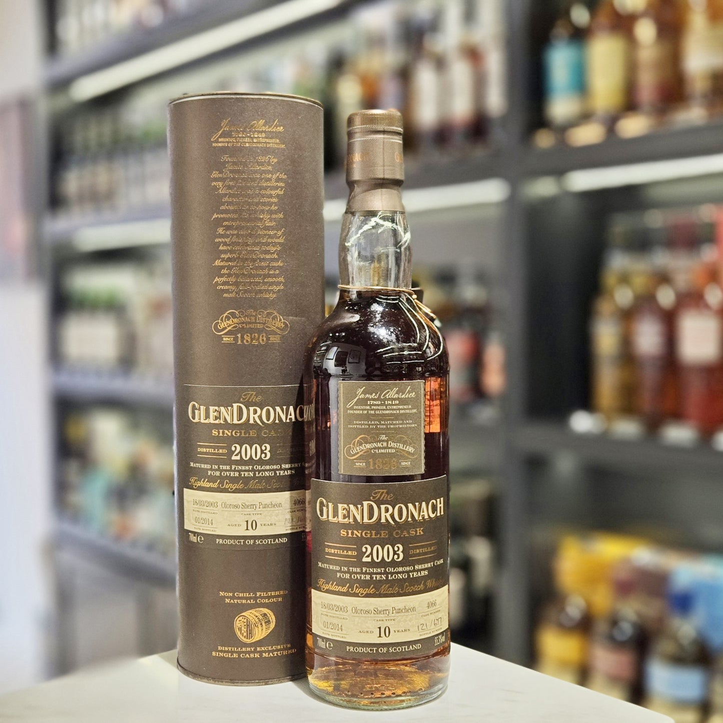 GlenDronach 10 Year Old 2003-2014 Oloroso Sherry Puncheon (Cask #4066) Single Malt Scotch Whisky