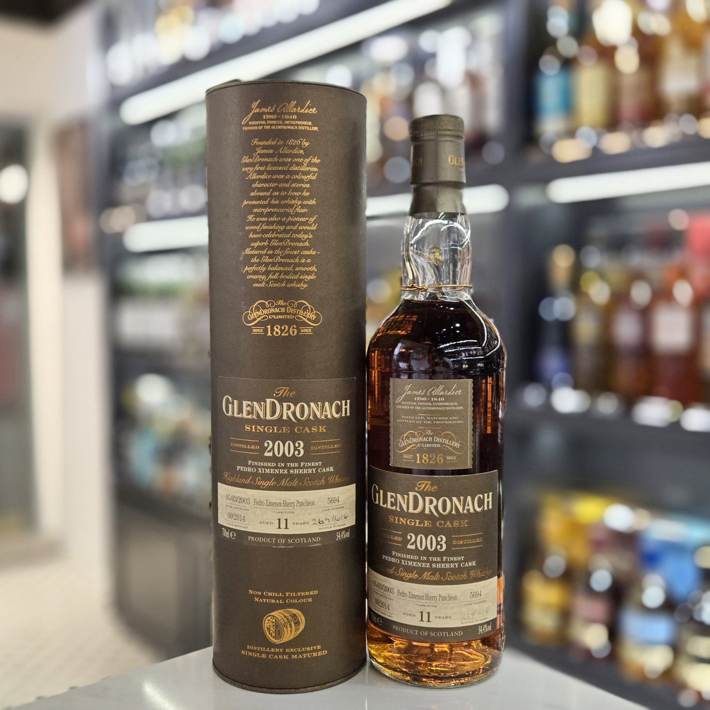GlenDronach 11 Year Old 2003-2014 PX Sherry Puncheon (Cask #5694) Single Malt Scotch Whisky