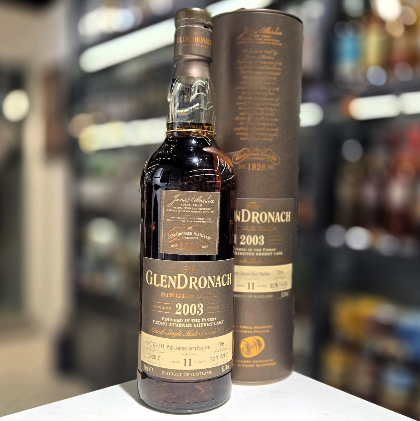 GlenDronach 11 Year Old 2003-2015 PX Sherry Puncheon (Cask #5798) Single Malt Scotch Whisky