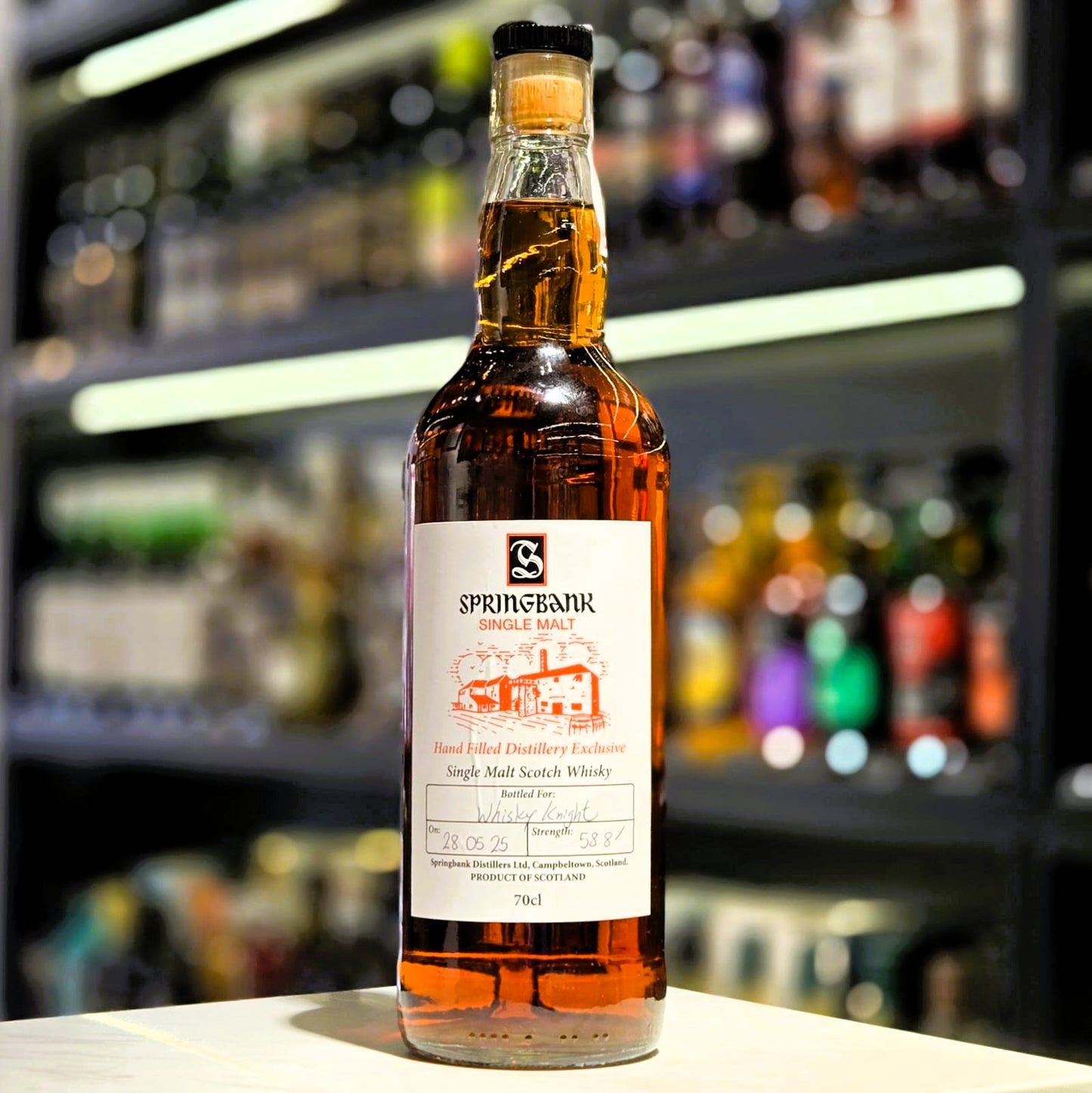 Springbank Hand Filled Distillery Exclusive Single Malt Scotch Whisky (Abv 58.8%)
