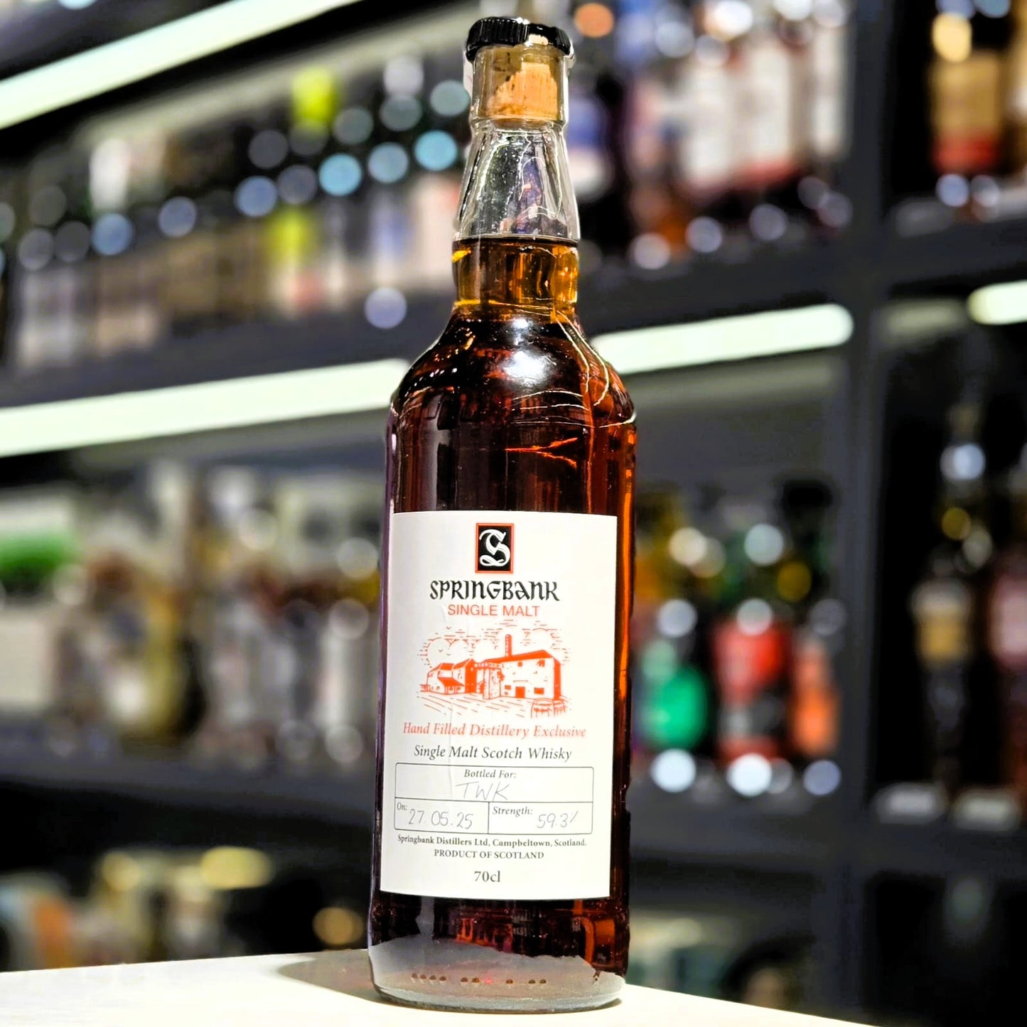 Springbank Hand Filled Distillery Exclusive Single Malt Scotch Whisky (Abv 59.3%)