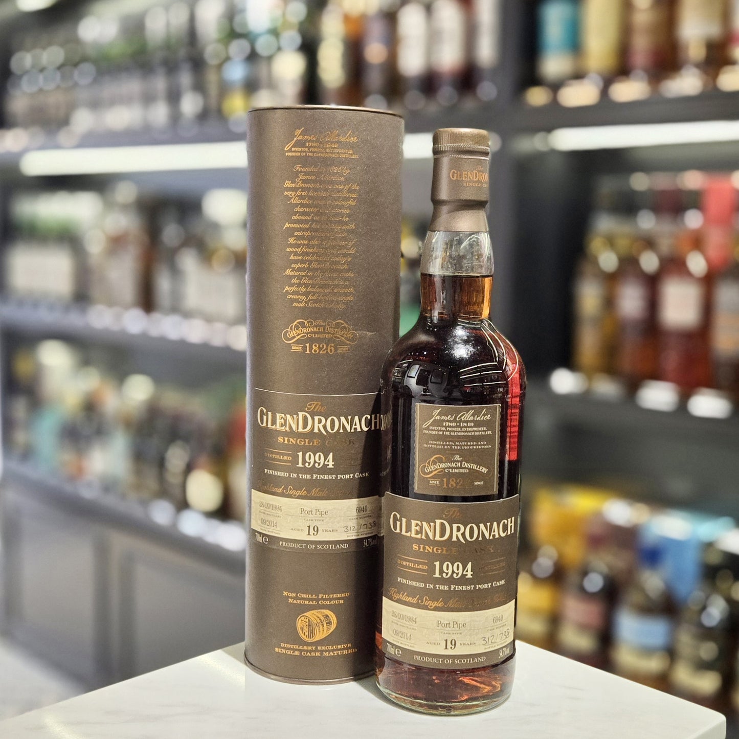 GlenDronach 19 Year Old 1994-2014 Port Pipe (Cask #6940) Single Malt Scotch Whisky