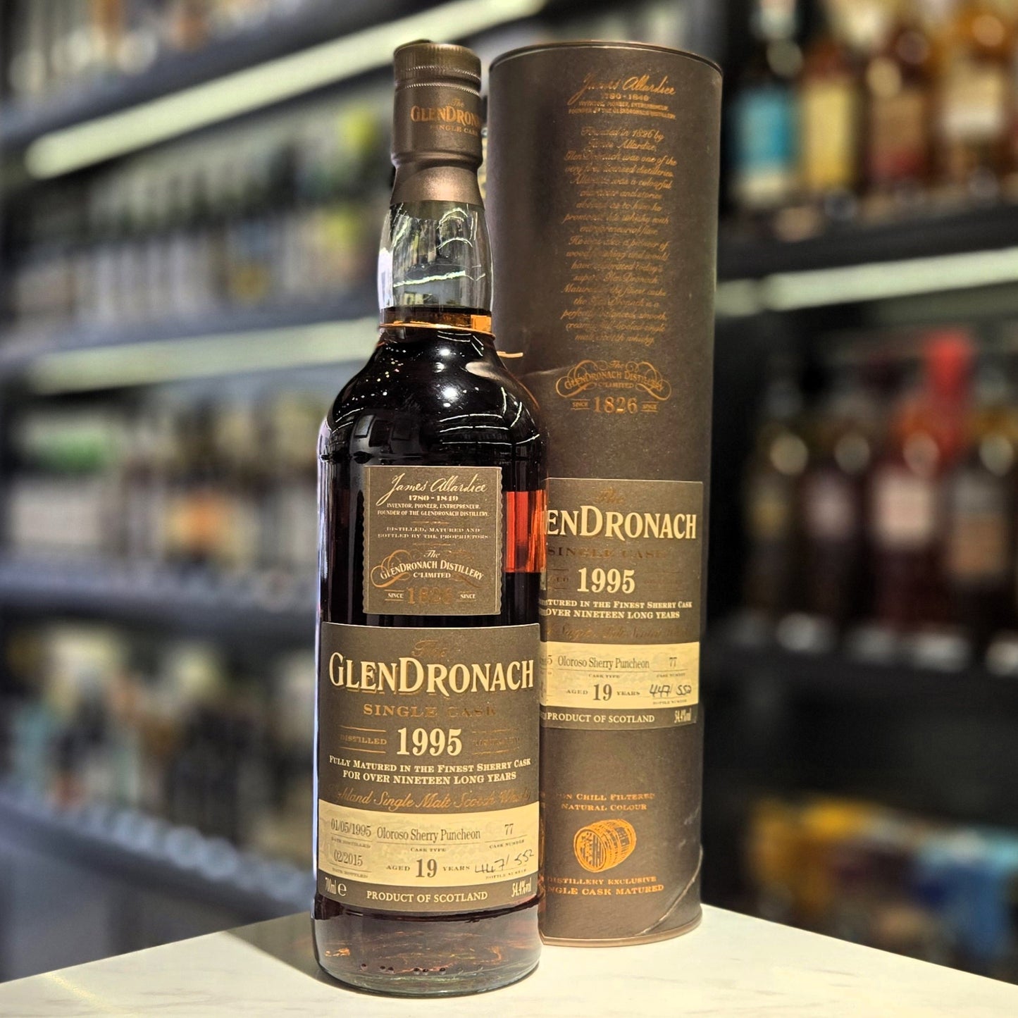 GlenDronach 19 Year Old 1995-2015 Oloroso Sherry Puncheon (Cask #77) Single Malt Scotch Whisky