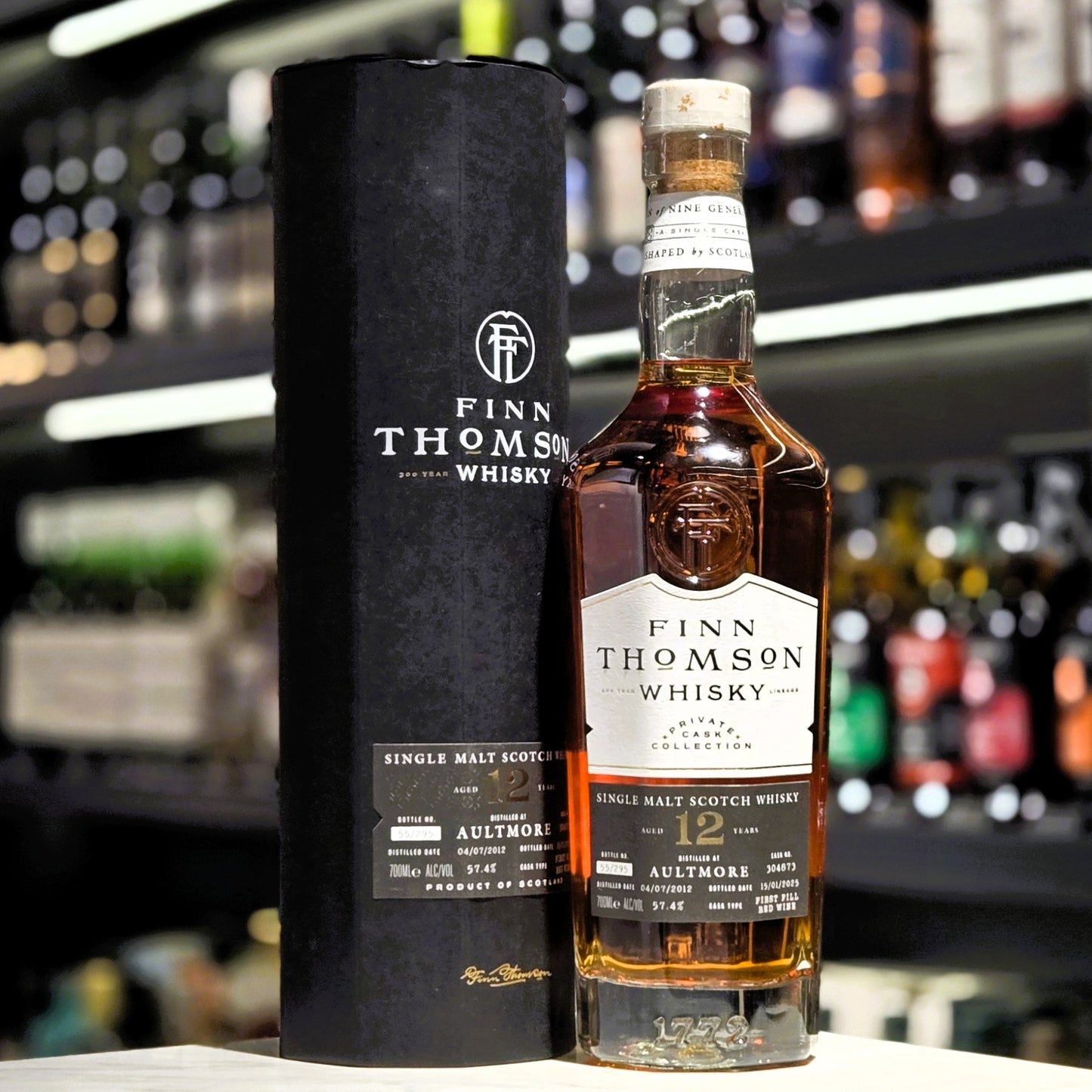 Finn Thomson Aultmore 12 Year Old Single Malt Scotch Whisky