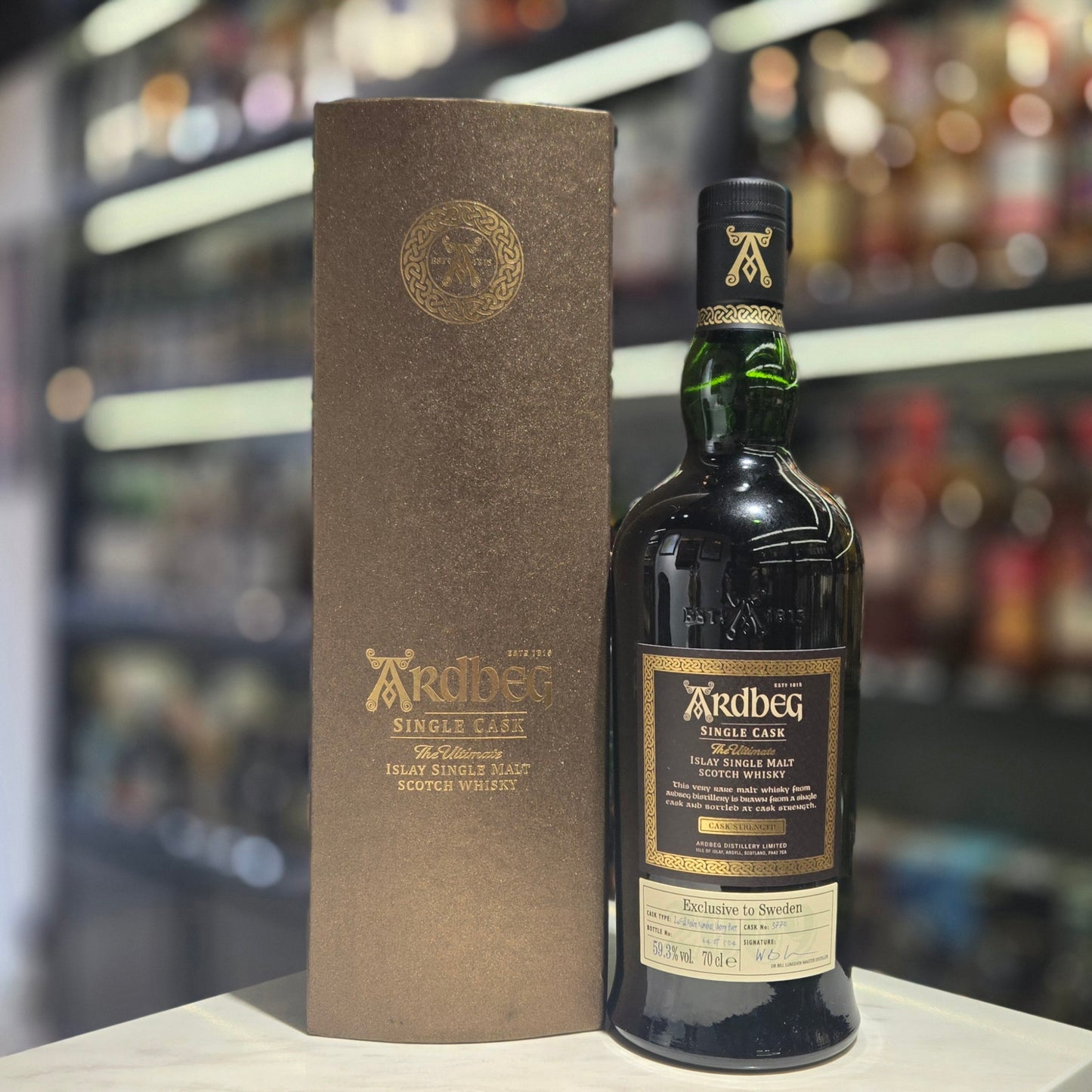Ardbeg 11 Year old (2009-2011) 2nd Fill PX Sherry Butt Single Malt Scotch Whisky (Cask #3770 Exclusive to Sweden)