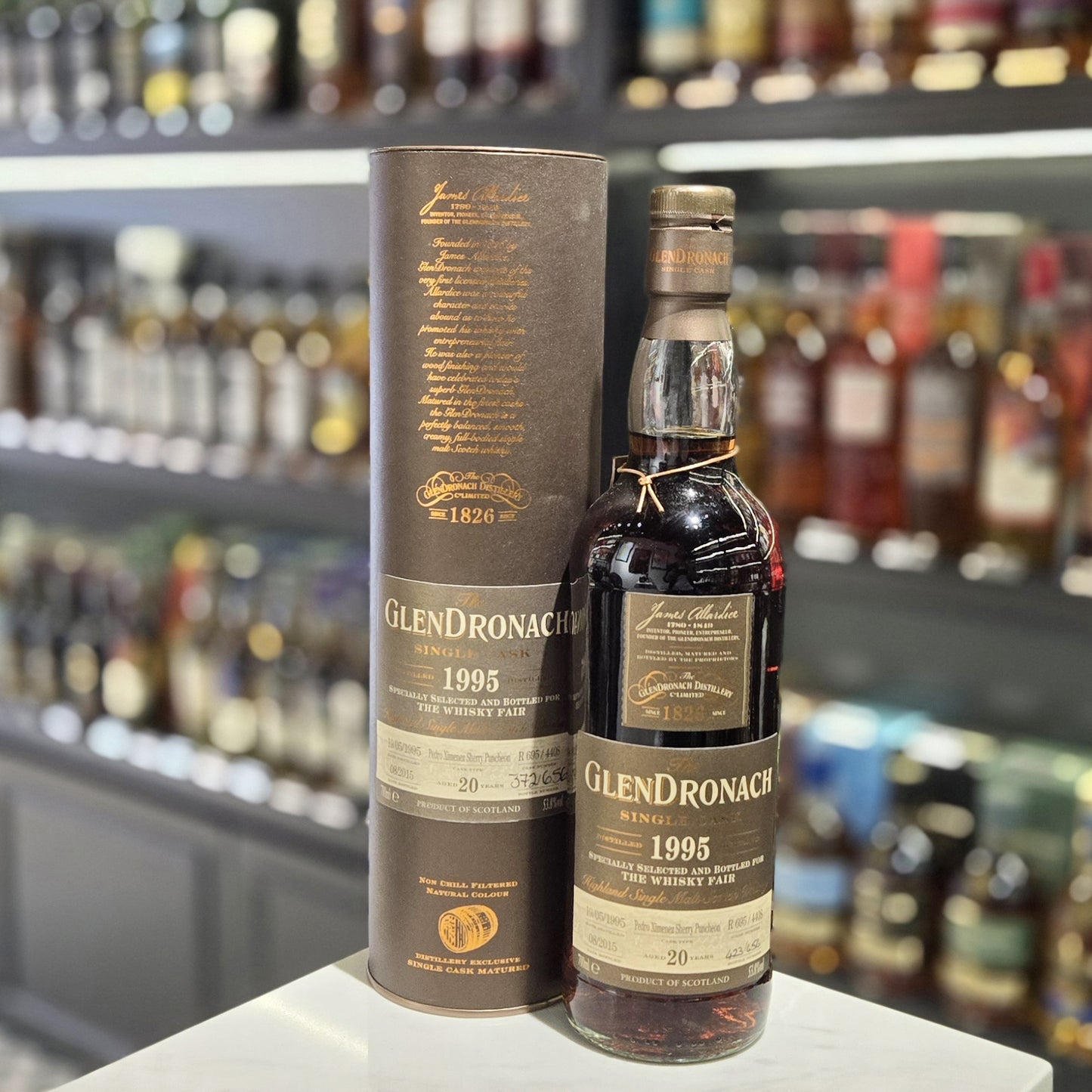 GlenDronach 20 Year Old 1995-2015 PX Sherry Puncheon (Cask #R695/4408) Single Malt Scotch Whisky