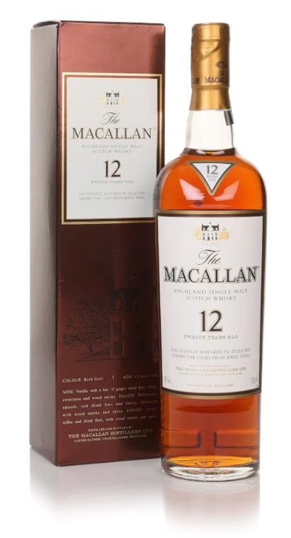 Macallan 12 Year Old Sherry Oak (Old Bottled) Single Malt Scotch Whisky