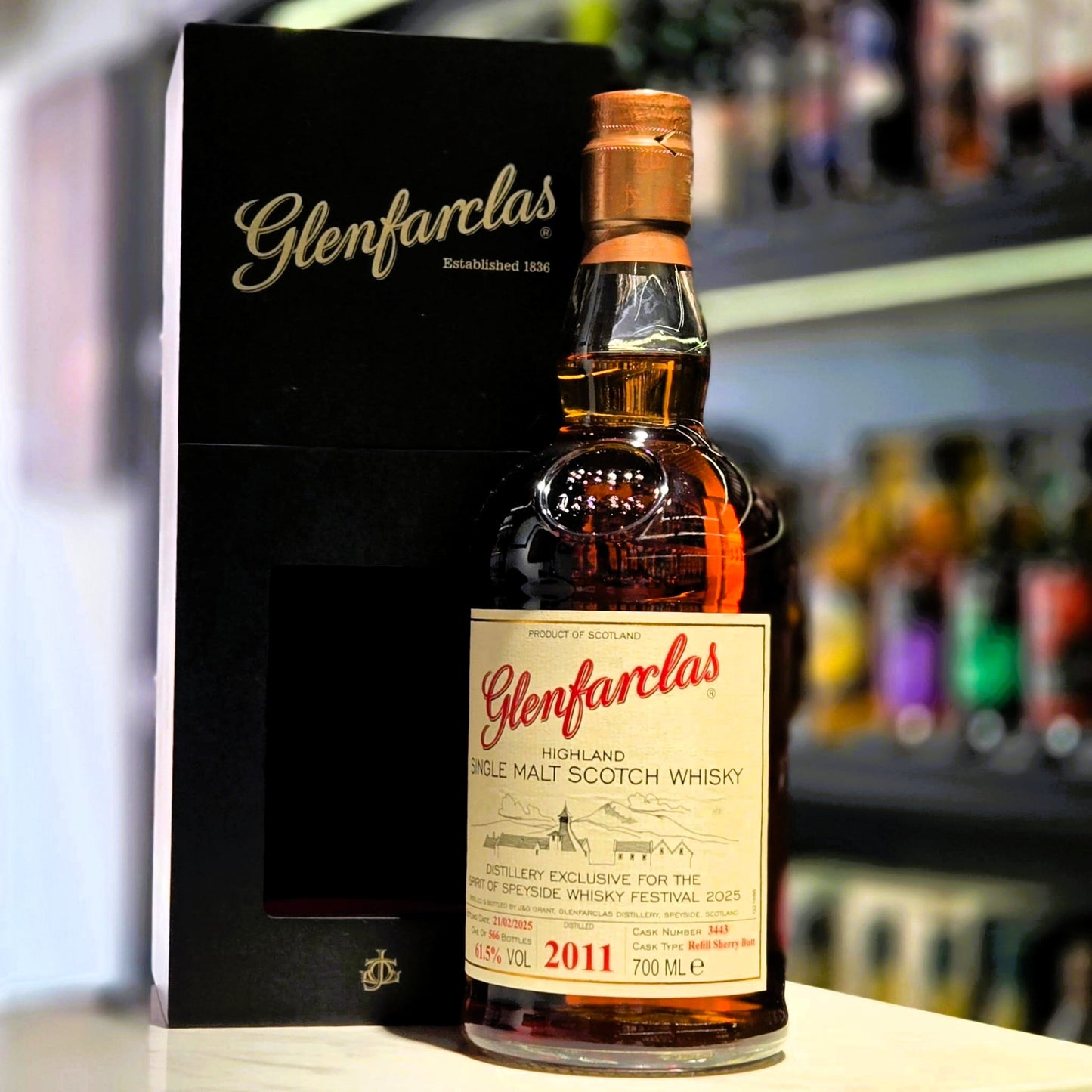 Glenfarclas Distillery Exclusive 2011-2025 Refill Sherry Butt (Cask #3443) Single Malt Scotch Whisky