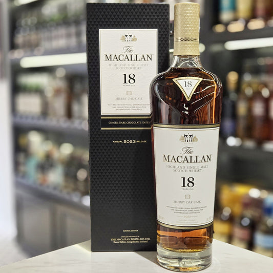 Macallan 18 Year Old Sherry Oak (2023 Bottled) Single Malt Scotch Whisky