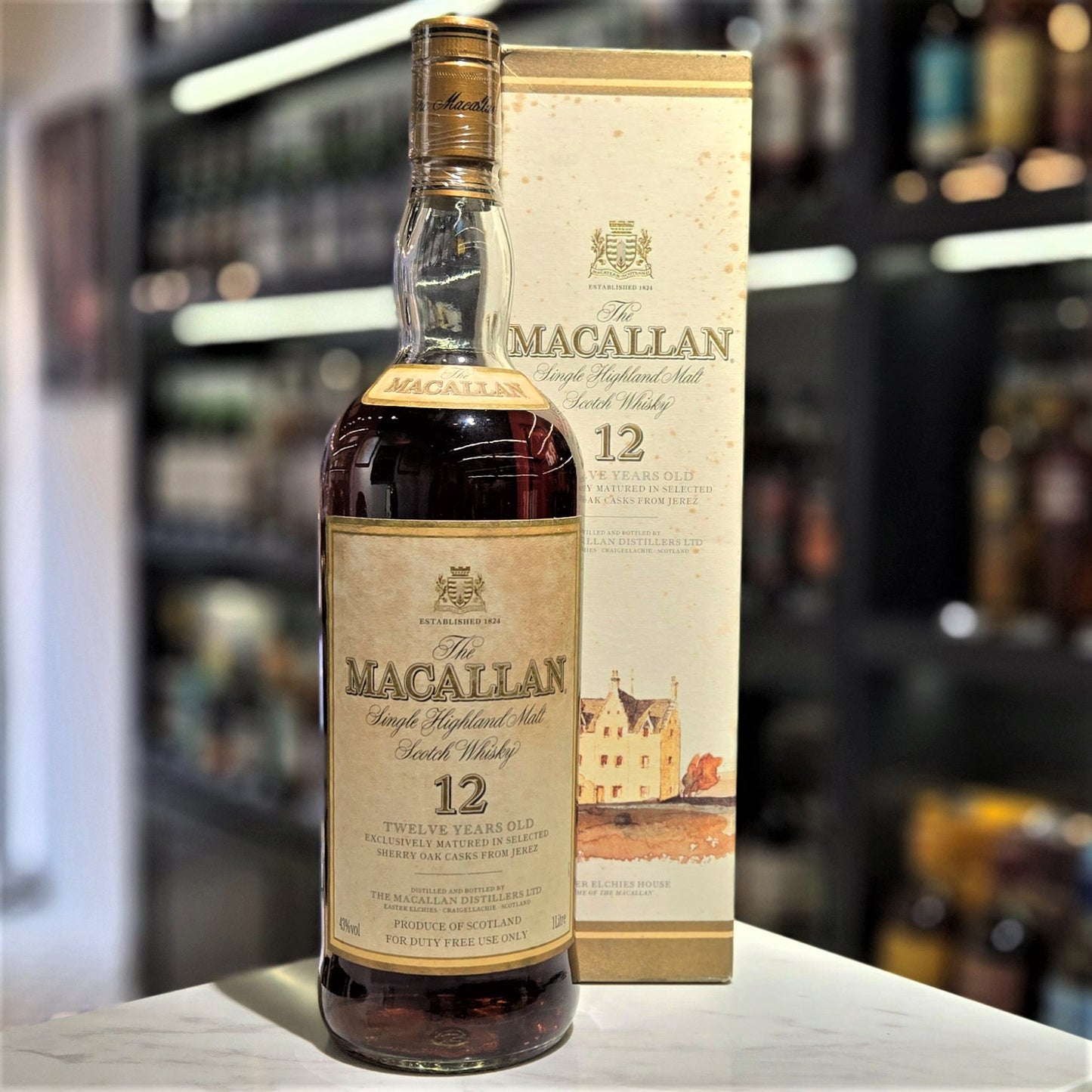 Macallan 12 Year Old (80's Bottled) Single Malt Scotch Whisky (1L)