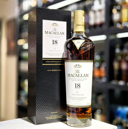Macallan 18 Year Old Sherry Oak (2024 Bottled) Single Malt Scotch Whisky