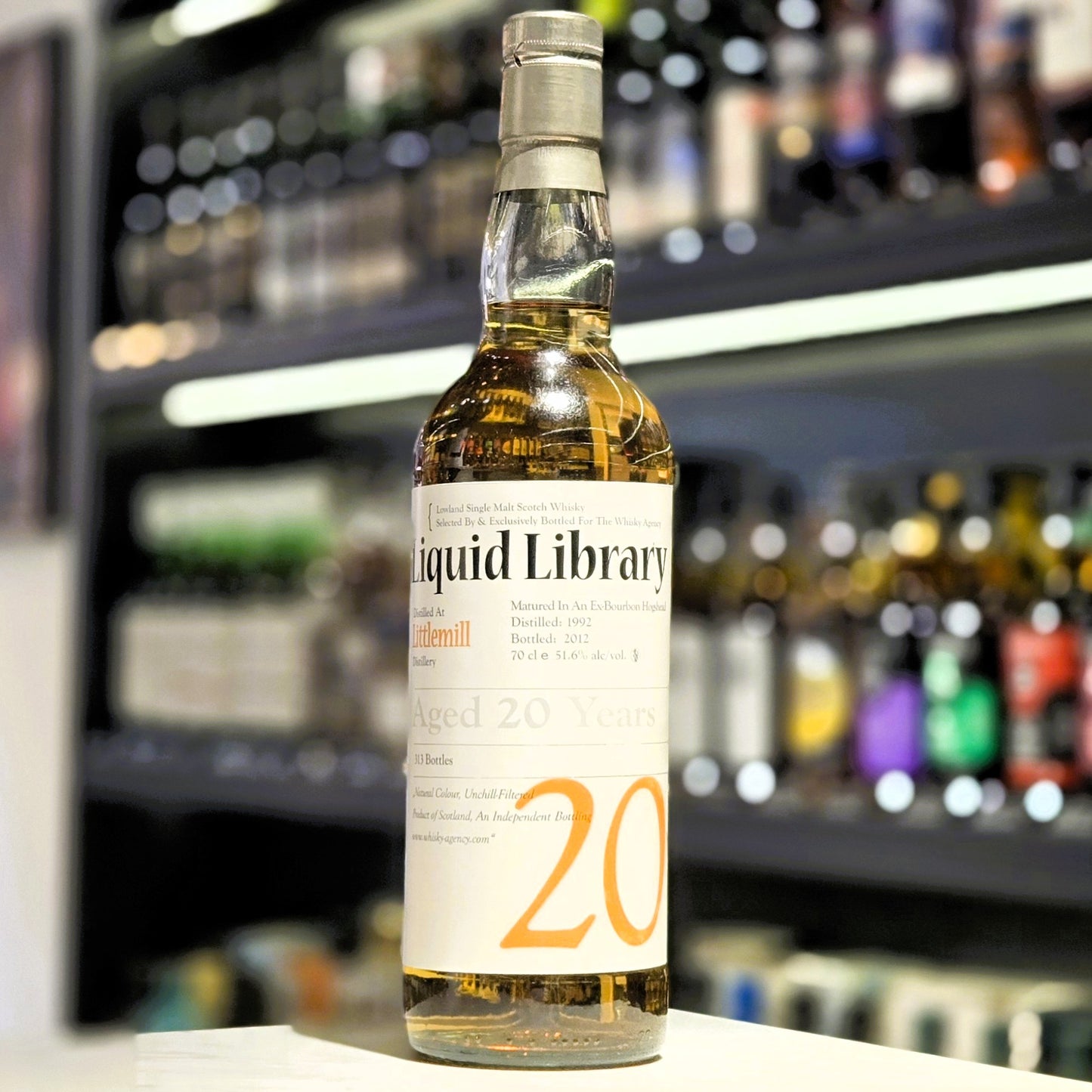 Liquid Library Littlemill (1992-2012) 20 Year Old Ex-Bourbon Hogshead Single Malt Scotch Whisky