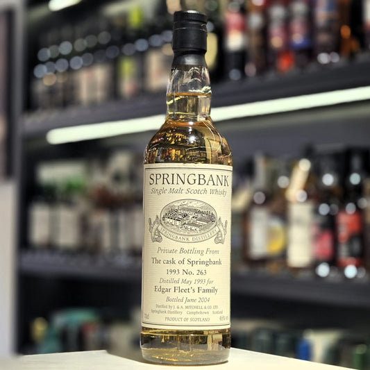 SpringBank Edgar Fleet's Family 1993-2004 Private Bottling Single Malt Scotch Whisky