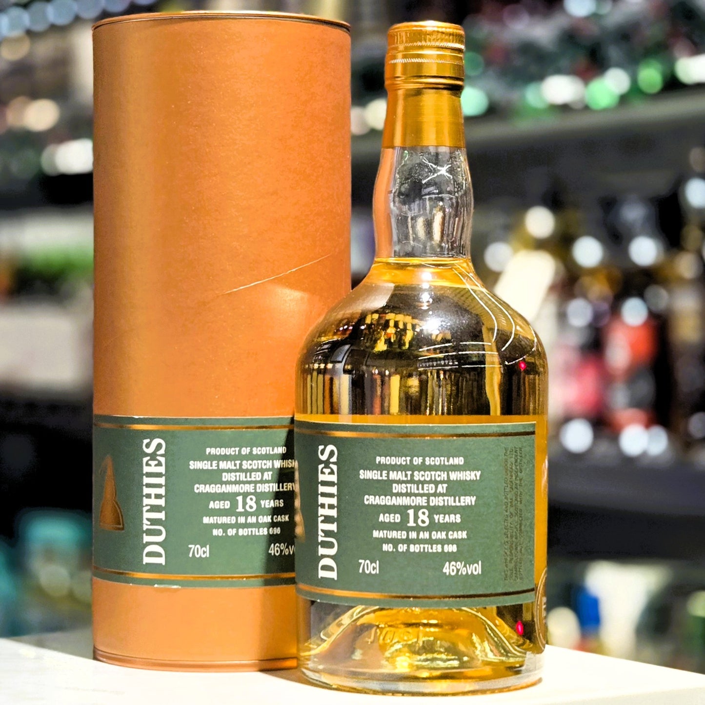 Duthies Cragganmore 18 Year Old Single Malt Scotch Whisky
