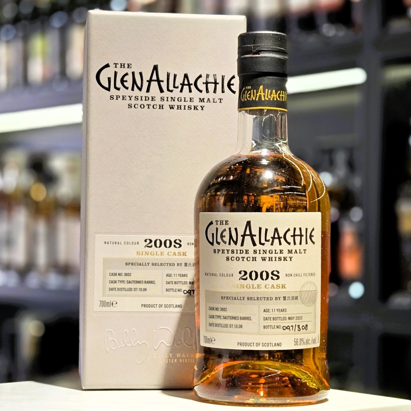 Glenallachie 11 Year Old Single Cask 2008-2020 Sauternes Barrel (Cask #3602) Single Malt Scotch Whisky