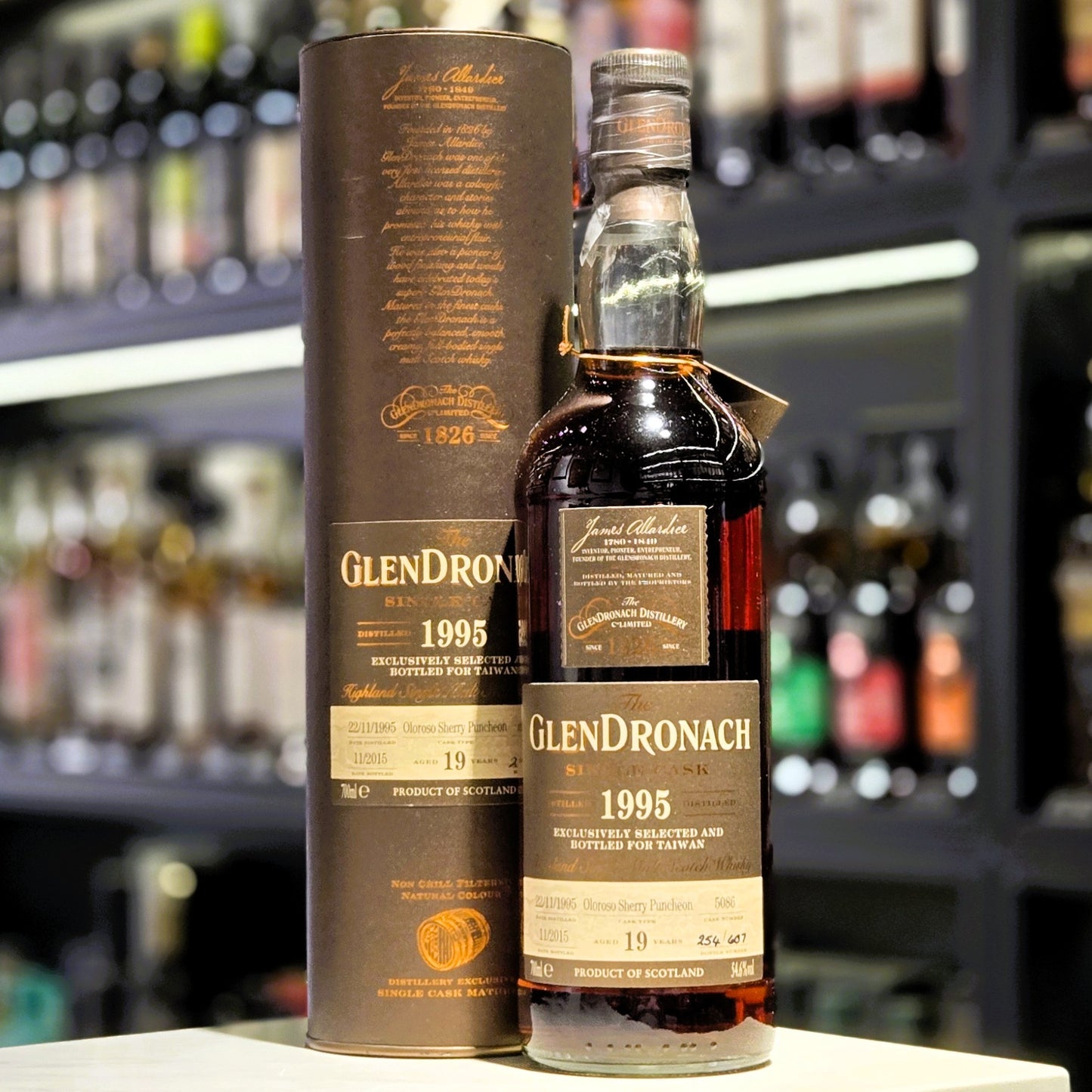 GlenDronach 19 Year Old 1995-2015 Oloroso Sherry Puncheon (Cask #5086) Single Malt Scotch Whisky