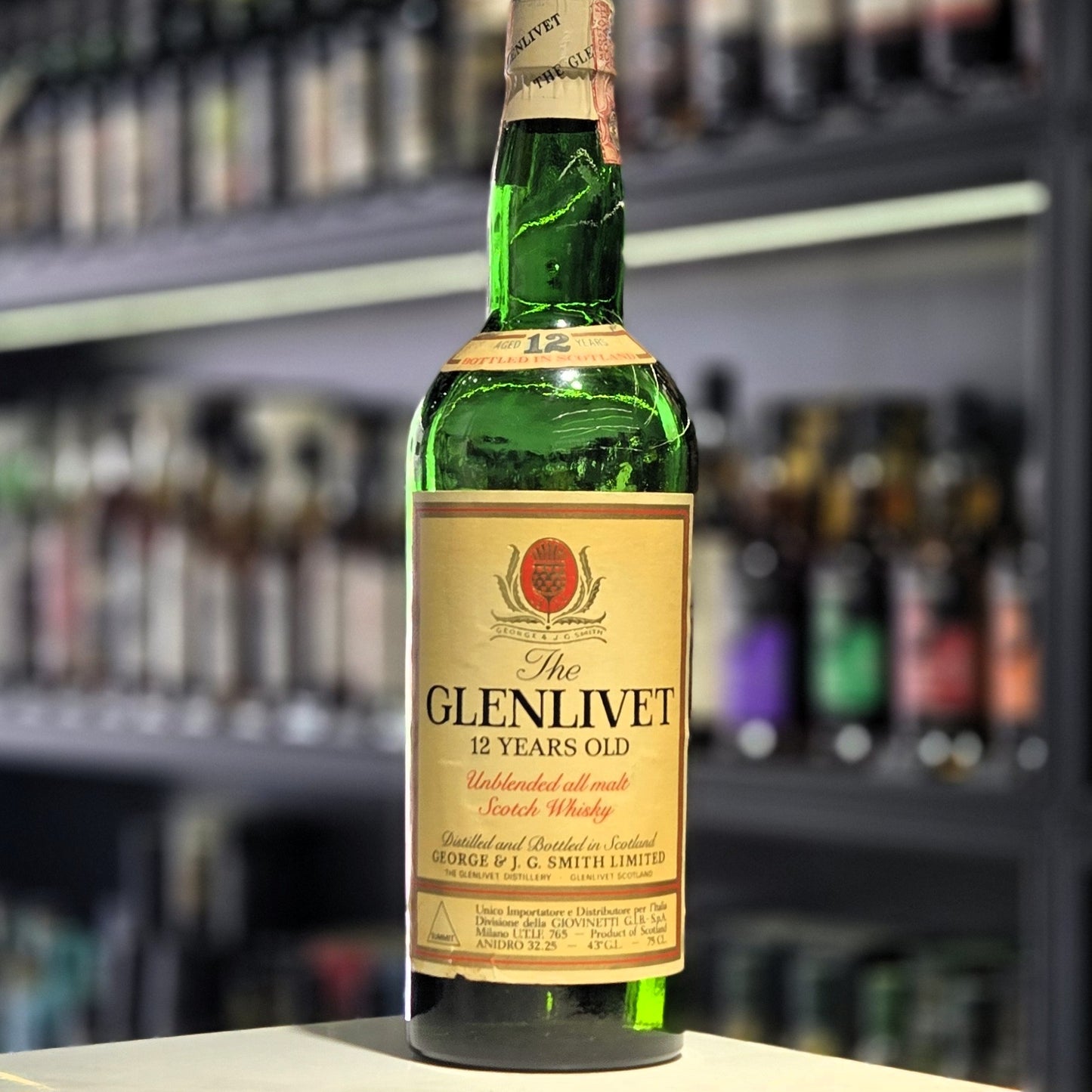 Glenlivet 12 Year Old (80's Bottled) Single Malt Scotch Whisky