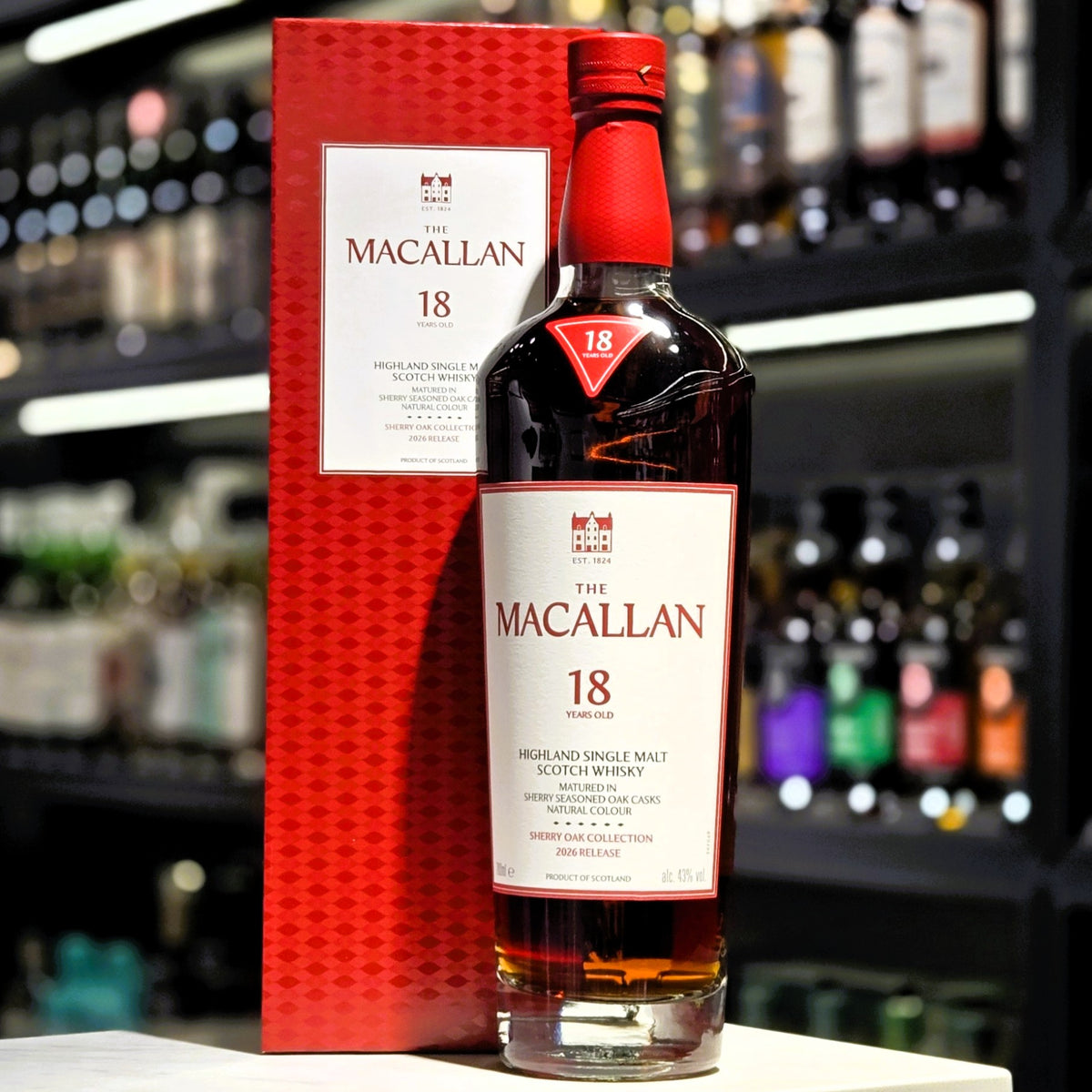 Macallan 18 Year Old Sherry Oak Collection (2026 Release) Single Malt Scotch Whisky