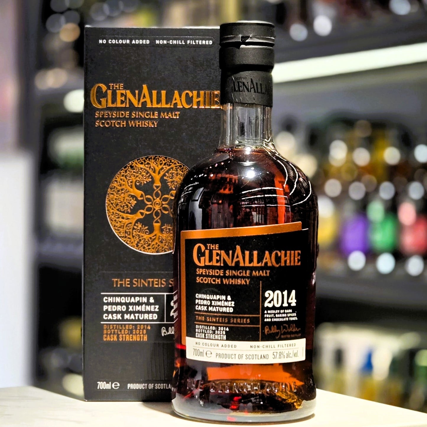 GlenAllachie Sinteis Series Part I 2014 Chinquapin Virgin & PX Sherry Cask Finish Single Malt Scotch Whisky