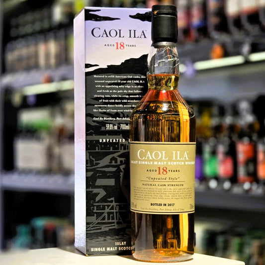Caol Ila 18 Year Old Unpeated Style Natural Cask Strength Single Malt Scotch Whisky