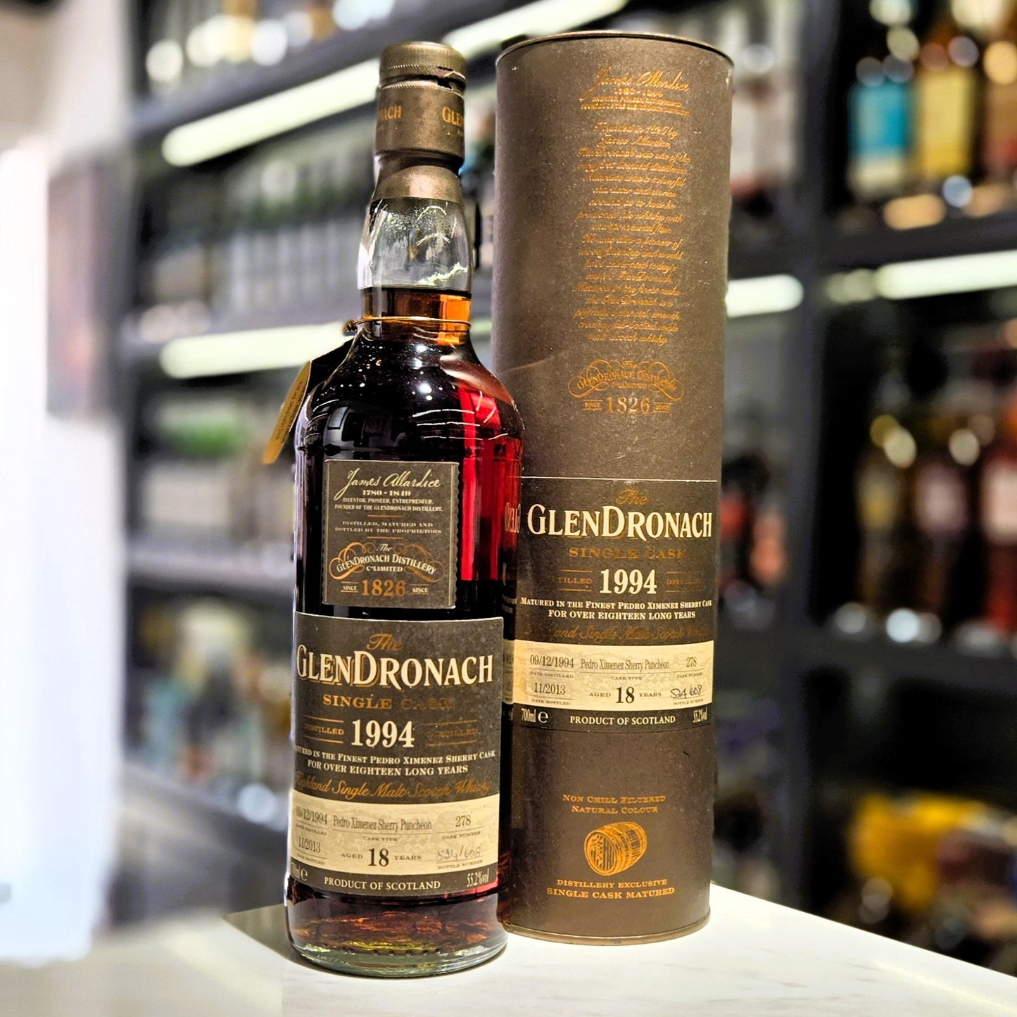GlenDronach 18 Year Old 1994-2013 PX Sherry Puncheon (Cask #278) Single Malt Scotch Whisky